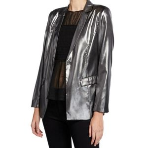 Nicole Miller Metallic Structured Blazer